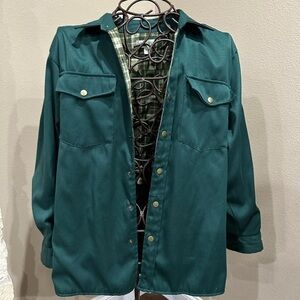 Men’s reversible Haband vintage lightweight jacket with pocket and brass buttons